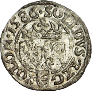 Stefan Batory, 1586 Shelrog, Olkusz, N-H by the coats of arms