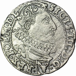 RR-, Zygmunt III Waza, Szóstak 1627, Kraków, przebite R(O)G na REG w legendzie