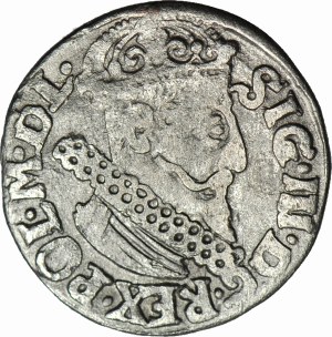 RR-, Sigismund III Vasa, Trojak Kraków 1222/1622, punctuation of date