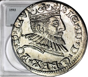 Sigismund III Vasa, Trojak Riga 1593, minted