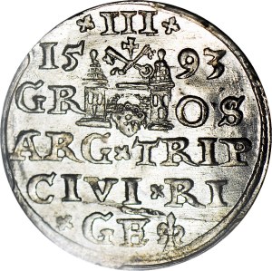 Sigismund III Vasa, Trojak Riga 1593, minted
