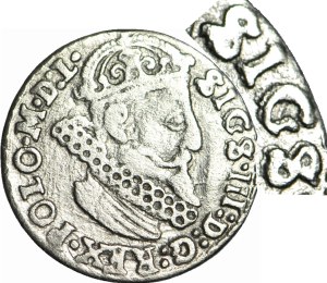 RRR-, Sigismund III Vasa, Trojak 1623, Krakow, SIGS instead of SIGIS