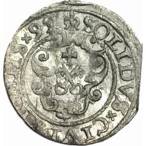 Zygmunt III Waza, Szeląg 1595, Ryga, menniczy