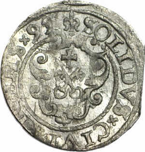 Sigismund III Vasa, 1595 Shelf, Riga, minted