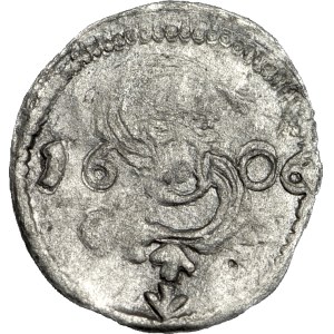 RRR-, Zygmunt III Waza, Dwudenar 1606, Wilno, b. rzadki rocznik, T.50mk., R8
