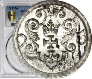 Sigismund III Vasa, Denarius 1596, Gdansk, mint.