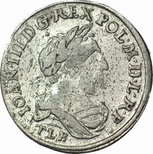 RR-, John III Sobieski, Sixth of 1680, letter K, R6
