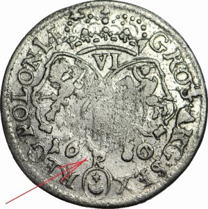 RR-, John III Sobieski, Sixth of 1680, letter K, R6