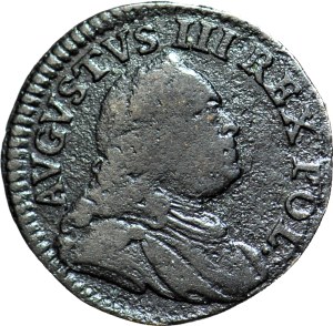 RR-, Augustus III Saxon, 1750 Shelf, Dresden, minted