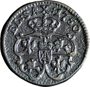 RR-, Augustus III Saxon, 1750 Shelf, Dresden, minted