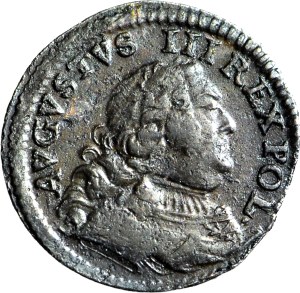 RR-, Augustus III Sas, 1751 Shelter with the letter S, R7