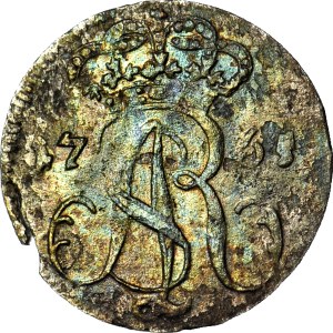 Stanislaw A. Poniatowski, Trojak 1765 REOE, Gdansk, narrow shield,