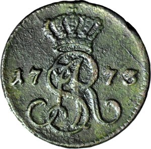 Stanislaw A. Poniatowski, 1773 AP penny, rarer vintage