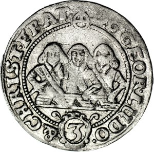 RRR-, Silesia, three brothers, 3 krajcars 1656, Brzeg, very rare