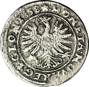 RR-, John II Casimir, 3 krajcary 1658, Opole, narrow bust, very rare