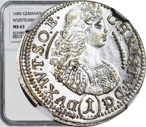 Silesia, Duchy of Olesnica, Krystian Ulrich, 1 krajcar 1683, Olesnica