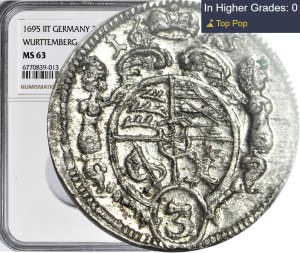 Silesia, Duchy of Olesnica, Sylvius Frederick, Greszel 1695, Olesnica, minted