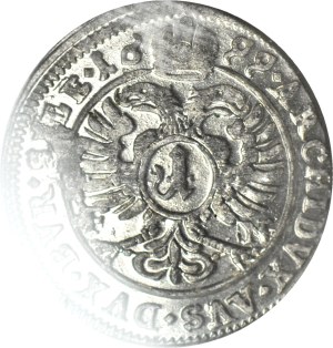 Silesia, Leopold I, 1 krajcar 1699 FN, Opole, minted