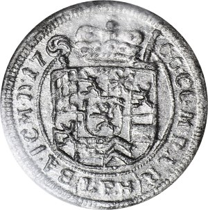 Silesia, Francis Ludwig, 1 krajcar 1700, Nysa, date in rim, rare