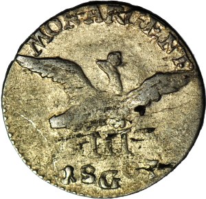 RR-, Silesia, Frederick William III, 3 krajcars 1807 G, Klodzko, rare