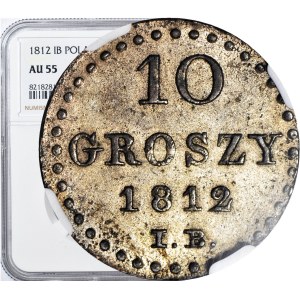 Księstwo Warszawskie, 10 groszy 1812, piękne