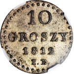 Księstwo Warszawskie, 10 groszy 1812, piękne