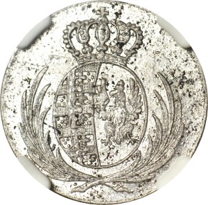 Duchy of Warsaw, 5 groszy 1811 IS, pierced to 1/24 thaler, minted