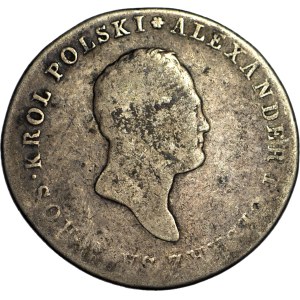 Królestwo Polskie, Aleksander I, 5 złotych 1817 IB, Warszawa, dzioby zamknięte