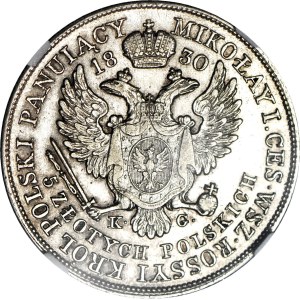 R-, Królestwo Polskie, Aleksander I, 5 złotych 1830 KG, najrzadsze, Berez. 15 zł