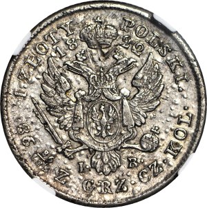 Kingdom of Poland, Alexander I, 1 zloty 1822 IB, rare
