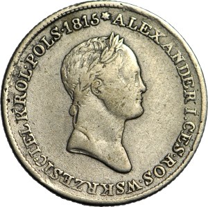 R-, Kingdom of Poland, Alexander I, 1 zloty 1832, small head