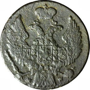 RRR-, Kingdom of Poland, 1 penny 1840/1837, DATE SIGNED, unlisted