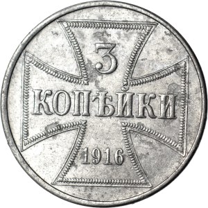 3 Kopiejki 1916 OST J, Hamburg, beautiful