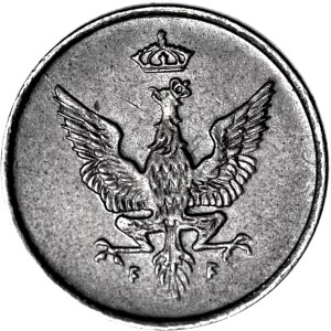 Kingdom of Poland, 1 fenig 1918, minted