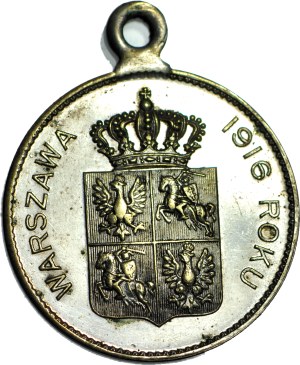 Medal 1916, In commemoration of the May 3 Constitution 1791, brass, rare with ear, beautiful