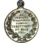 Medal 1916, In commemoration of the May 3 Constitution 1791, brass, rare with ear, beautiful