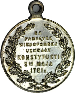 Medal 1916, In commemoration of the May 3 Constitution 1791, brass, rare with ear, beautiful