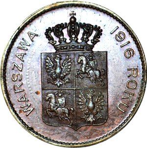 Medal 1916, In commemoration of the May 3 Constitution 1791, bronze minted on 5 kopecks