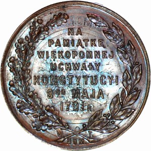 Medal 1916, Na pamiątkę Konstytucji 3 Maja 1791, brąz wybity na 5 kopiejkówce
