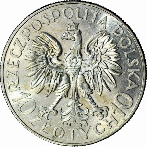 10 złotych 1933, Głowa, Warszawa, mennicza, wspaniała