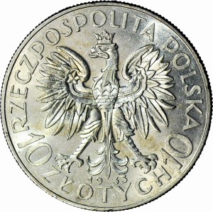 10 gold 1933, Head, Warsaw, mint, magnificent