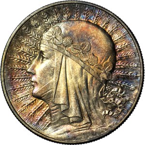 10 złotych 1933, Głowa, Warszawa, mennicza