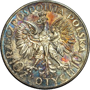 10 złotych 1933, Głowa, Warszawa, mennicza