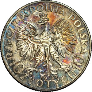 10 gold 1933, Head, Warsaw, minted