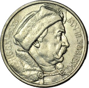 10 gold 1933, Sobieski, minted