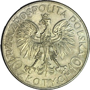 10 gold 1933, Sobieski, minted
