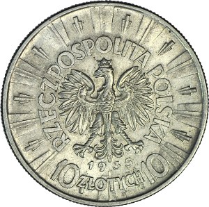 10 gold 1935, Pilsudski, minted