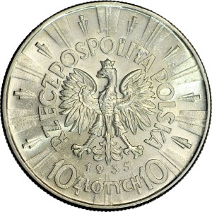 10 gold 1935, Pilsudski, mint, beautiful