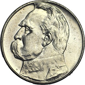 10 gold 1935, Pilsudski, minted