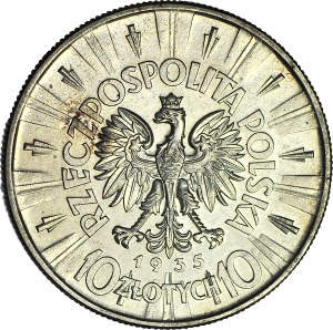 10 gold 1935, Pilsudski, minted